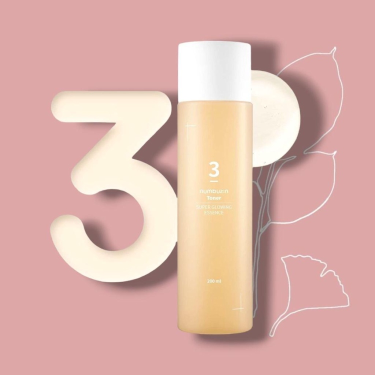 Numbuzin No. 3 Super Glowing Essence Toner تونر النضارة والاشراقه الخارق 