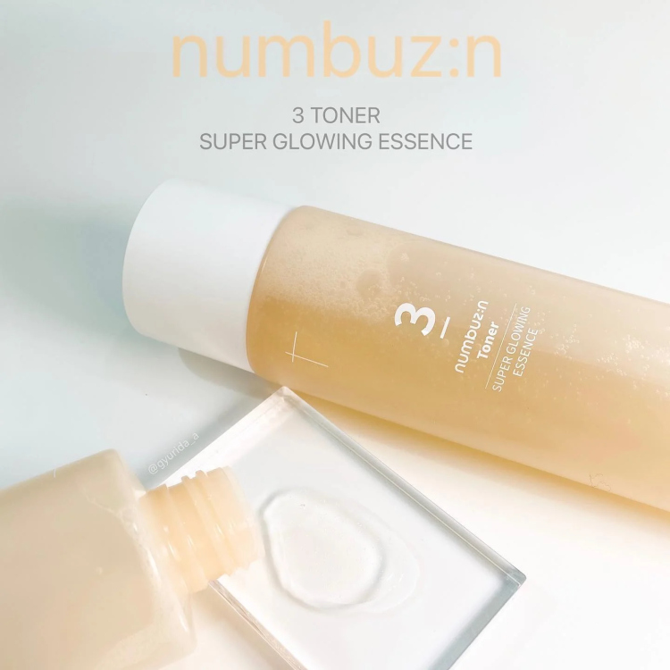 Numbuzin No. 3 Super Glowing Essence Toner تونر النضارة والاشراقه الخارق 