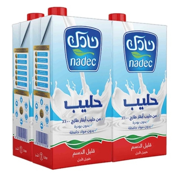 Nadec Milk Liq Low 4x1ltr