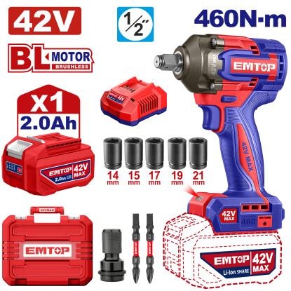 درل بكسات شحن  42V 460N   1 بطاريه ECIWL42461      2AH   ("1/2)    Brushless Motor   