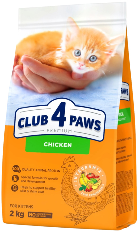 Club 4 Paws Premium Dry Kitten Food with Chicken, 2 kg