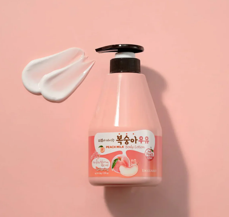 Kwailnara, Milk Body Lotion - Peach