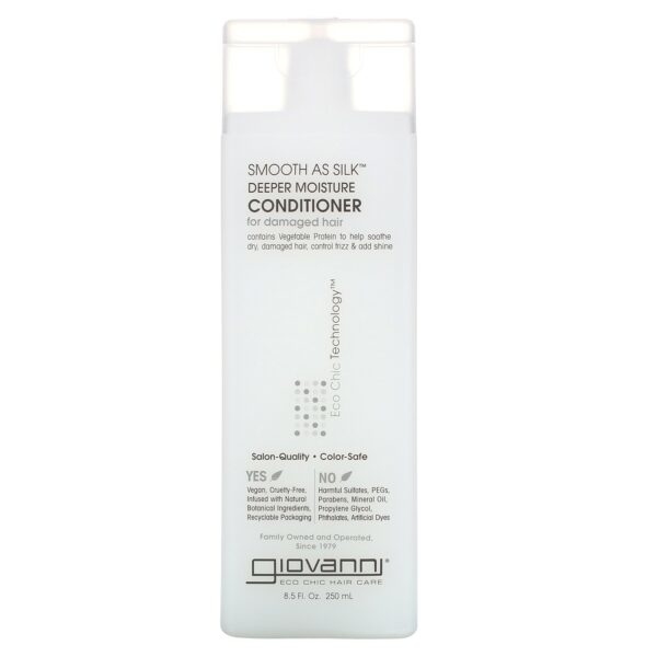 جيوفاني، سموذ اس سيلك كونديشينر للشعر التالف   Giovanni, Smooth As A Silk Conditioner For Damaged Hair 