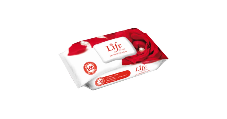 لايف مناديل مبللة ورد 120منديل