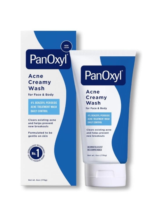 Panoxyl - Acne Cream Wash, 4% Benzoyl Peroxide for Daily Skin Control, 170 g