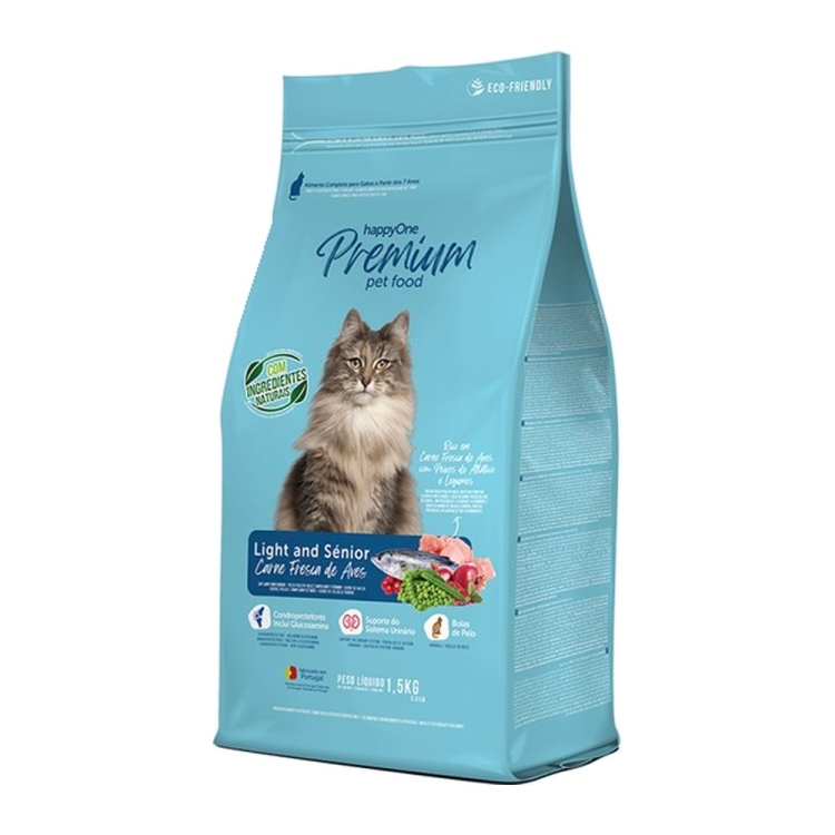 happyOne Premium Cat Light & Senior Fresh Poultry Meat 1.5Kg | PETMAXI FOOD FOR DOGS AND CATS | Cat Food