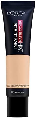 كريم الاساس L'oreal paris Infallible Beige Golden 115