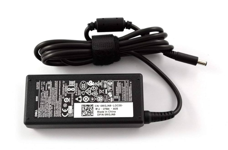 شاحن لابتوب 4.5 *3.0 19.5V 3.34A رفيع DELL اصلي 