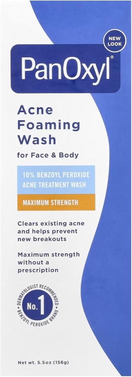 PanOxyl Acne Foaming Wash Benzoyl Peroxide 10% /156 g