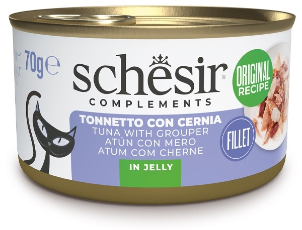 Schesir Complements Wet Cat Tuna with grouper in Jelly 70g
