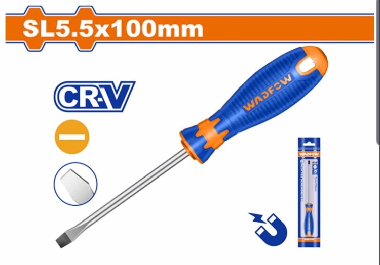 مفك عادي 6"(WSD1266CRV)WADFOW عدد 12