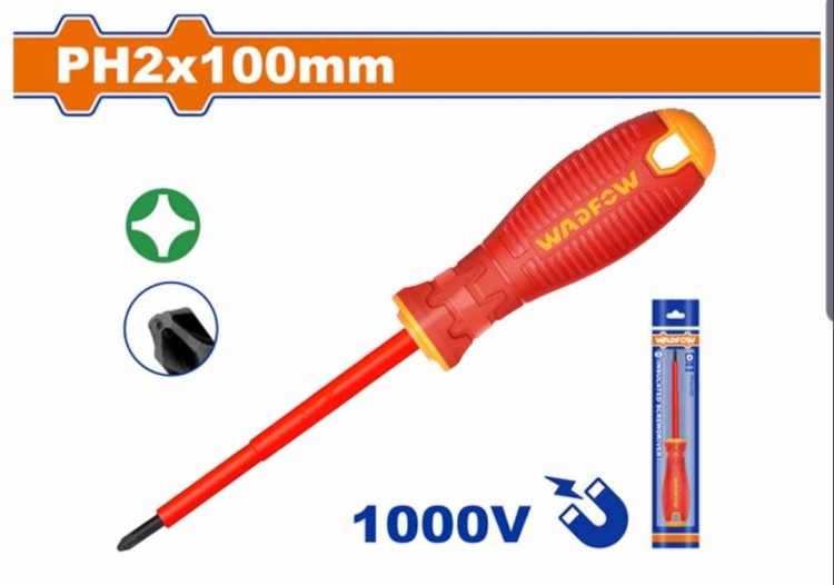 مفك مصلب 15سم عازل للكهرباء (heavy duty)WADFOW  WSD7936 