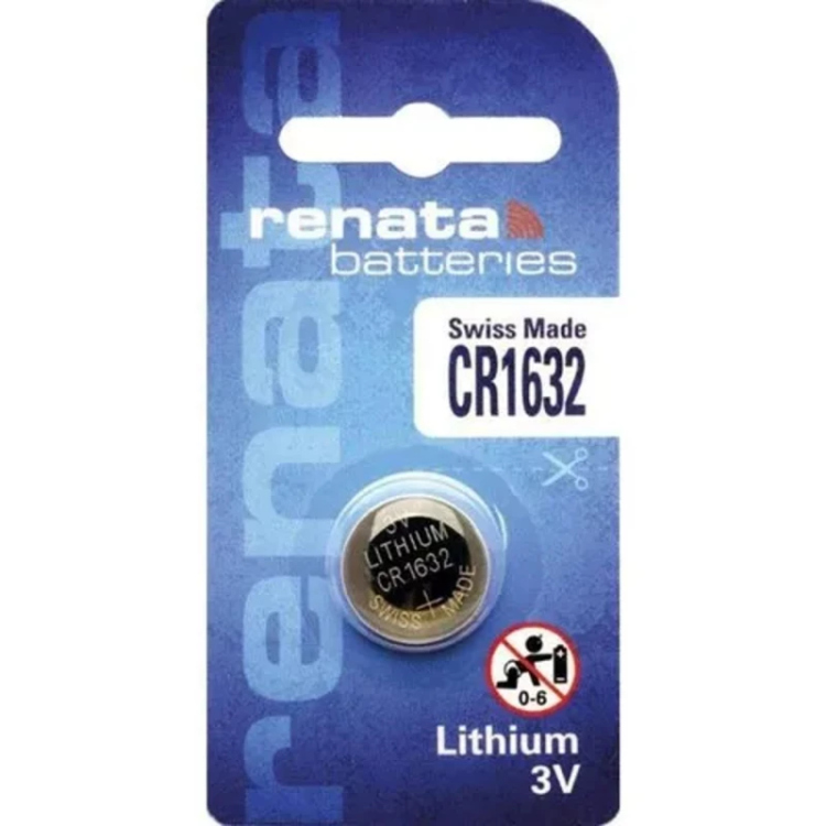 بطارية مفتاح سيارة CR1632 Renata سويسري اصلي 