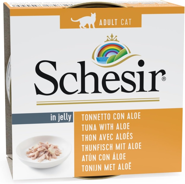 Schesir Cat Tuna With Aloe Jelly Can 85G