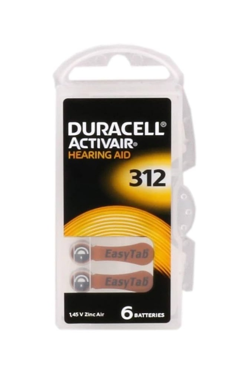 بطارية الاذن طبية نمره 312 DURACELL  اصلي 