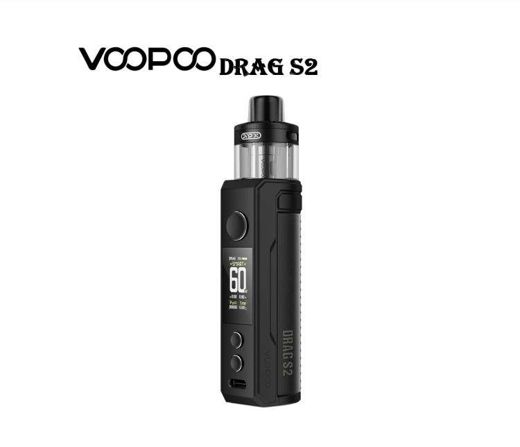 VooPoo DRAG S2 vape kit, Rechargeable, Refillable, Vape Device, Multiple Colors