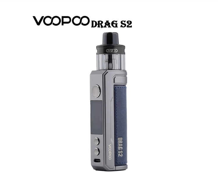 VooPoo DRAG S2 vape kit, Rechargeable, Refillable, Vape Device, Multiple Colors