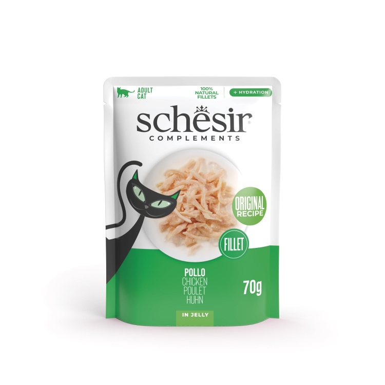 Schesir Soup Wet Cat squid in Soup Pouch 40g 