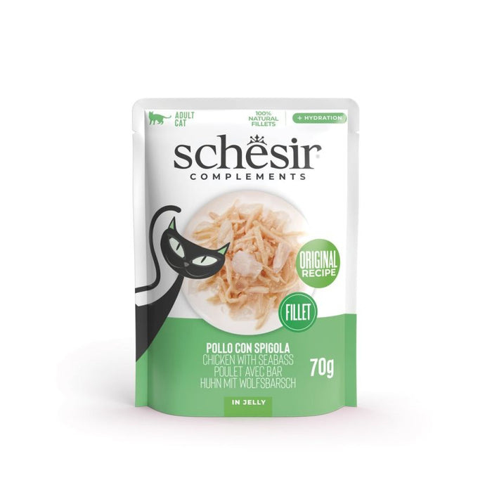 Schesir Soup Wet Cat squid in Soup Pouch 40g 