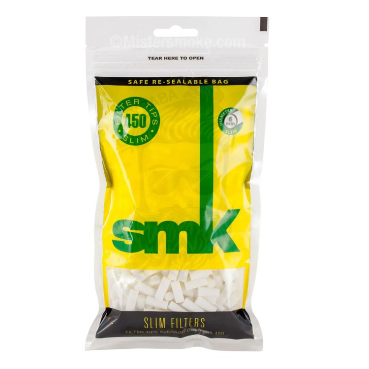 SMK Slim Size Filters, 450 Tips (15X6 mm)