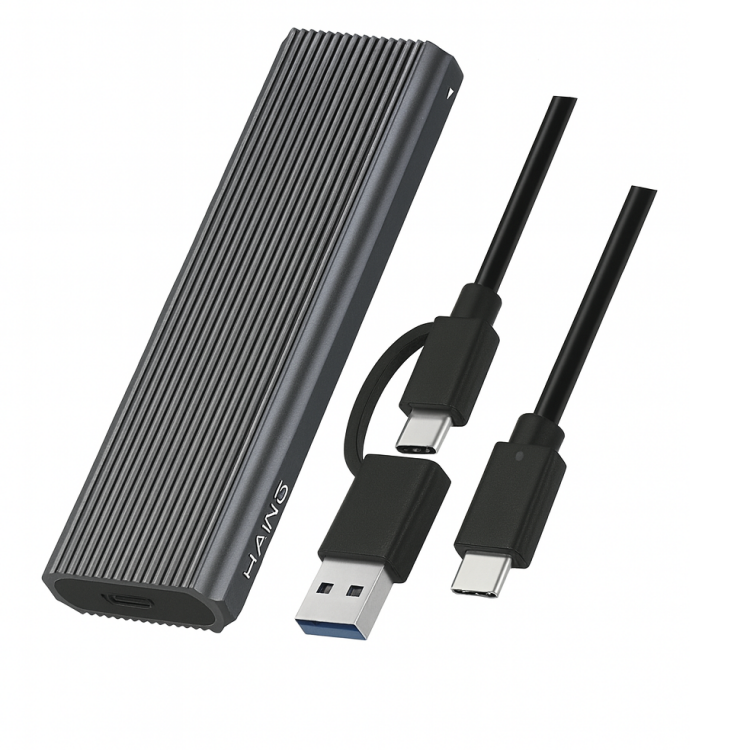 علبة هارديسك ثنائية USB 3.2>TYPE-C
