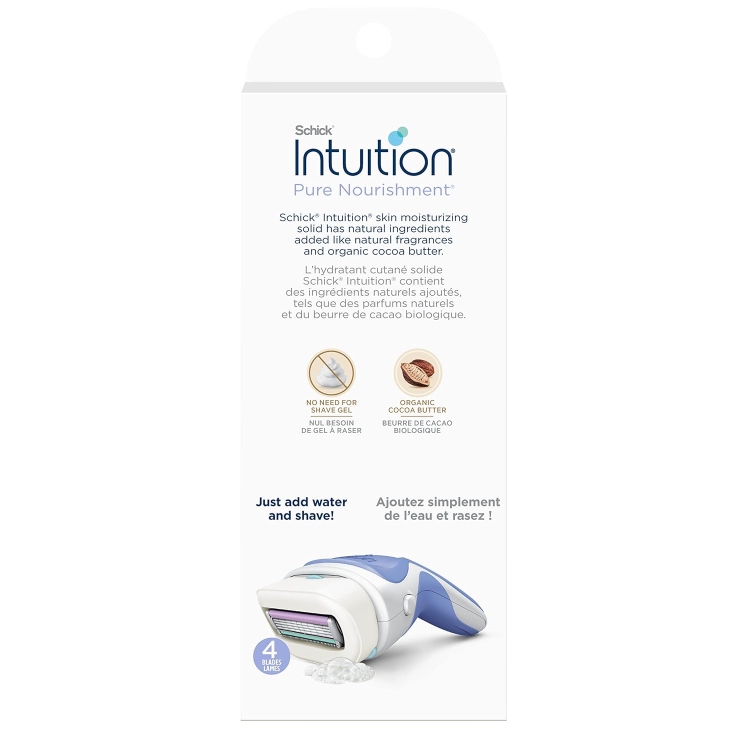 Schick, Intuition, Pure Nourishment with Organic Cocoa Butter  1 Razor & 2 Cartridge 