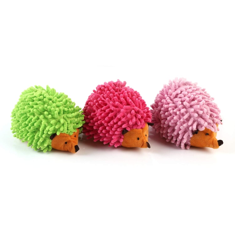 Squeaky hedgehog toy