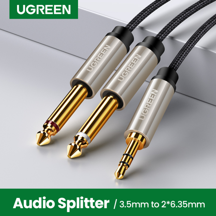 وصلة  UGREEN 3.5mm TRS TO Dual 6.35mm 2M
