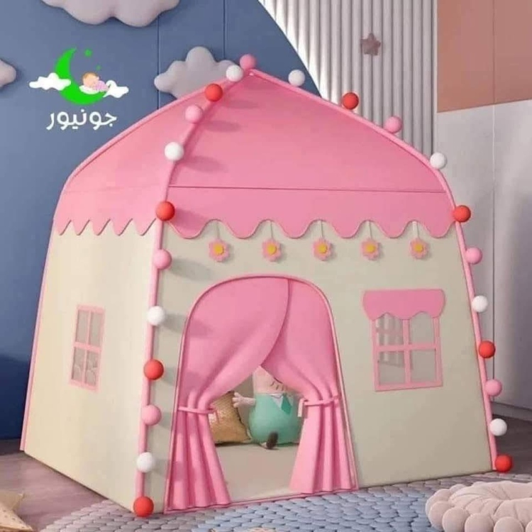 خيمة لعب باللون الزهري 