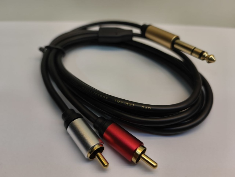 وصلة 6.35m to 2RCA M1.8M