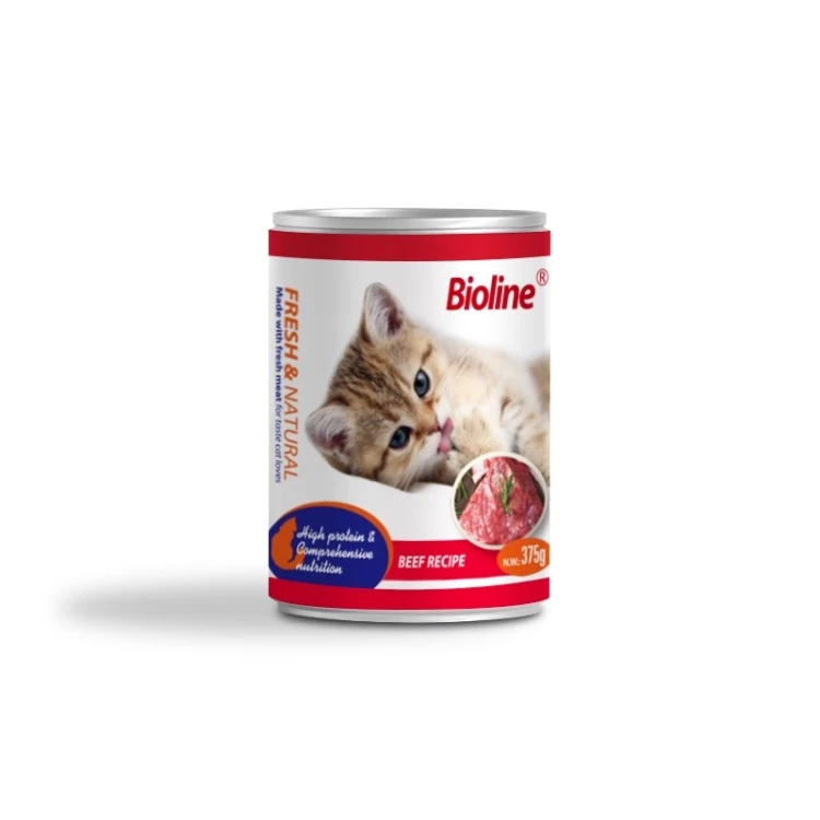 bioline wet food for cats beef pate