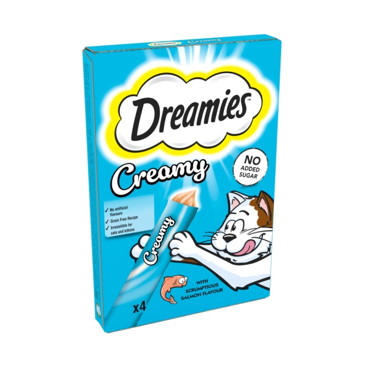 Dreamies Creamy Cat Treat with Salmon 