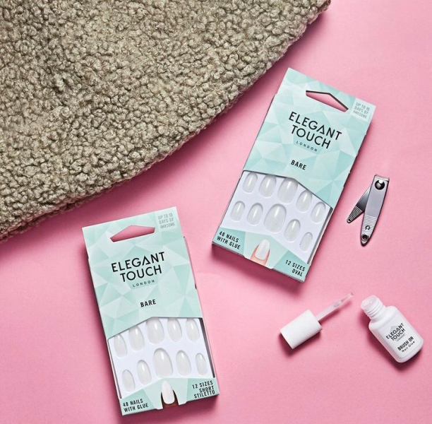 Elegant touch bare اظافر تركيب