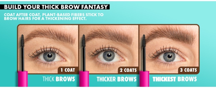 NYX PROFESSIONAL MAKEUP, Thick It Stick It Thickening Brow Mascara 7 ml - Eyebrow Gel 05 COOL ASH BROWN  مثبت و مسكارة حواجب بلون