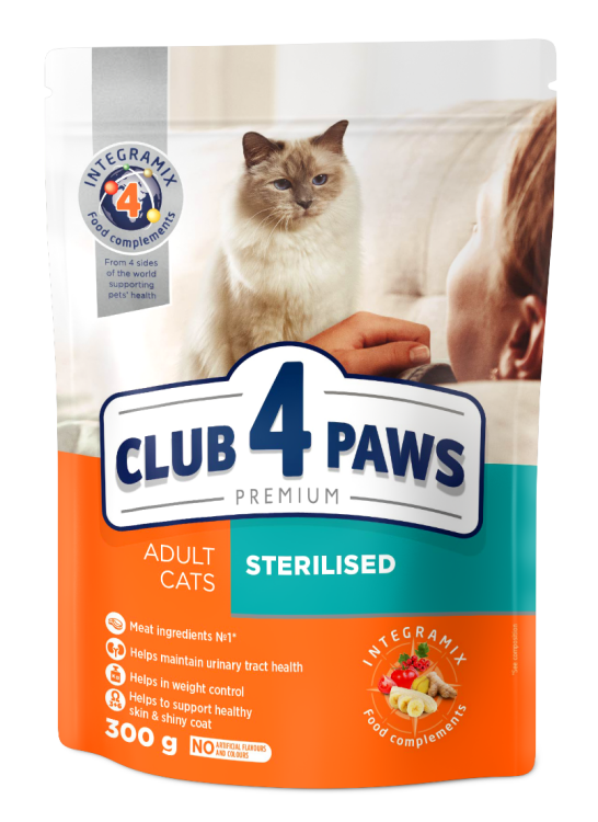 Club 4 paws للقطط المعقمة 