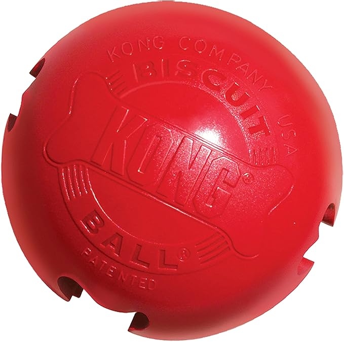 KONG Biscuit Ball™ - Durable Rubber, Treat Dispensing Toy - For Small Dogs