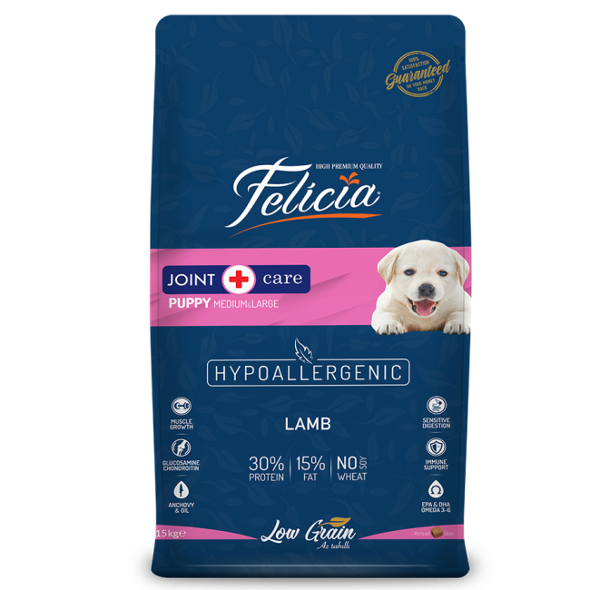 felicia dog food 15kg  puppy large breed