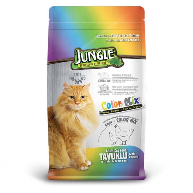 jungle cat food 15kg mix