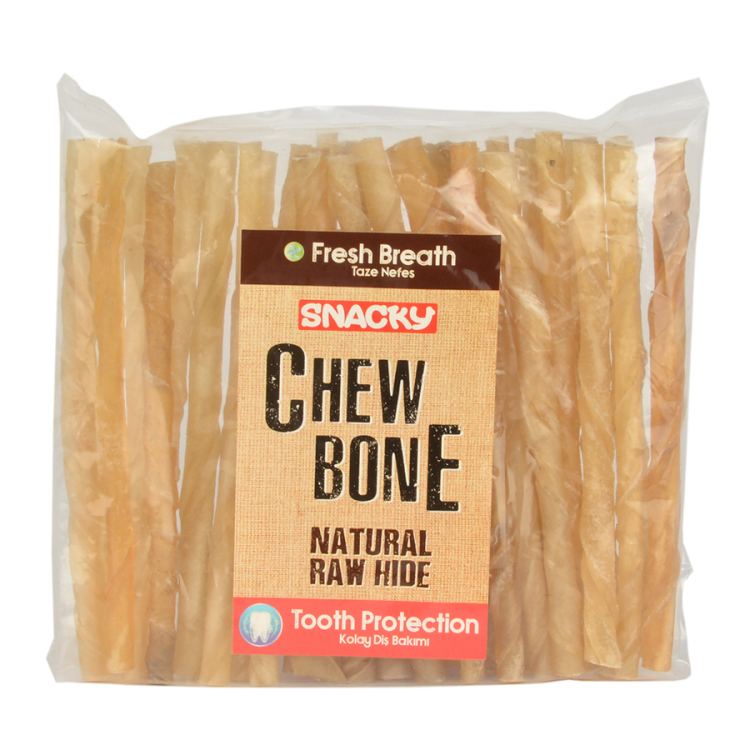  pikm-002 Snacky Natural Chewing Bone يحتوي الكيس على 25 اصبع بسعر 4 دنانير العدد بالكرتونه 6 اكياس