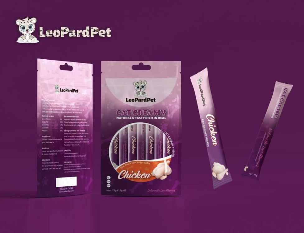 Chicken مكافئات قطط كريمي العدد بالباكيت 5 اصابع سعر الباكيت 1.00عدد 100 نفس النكهه