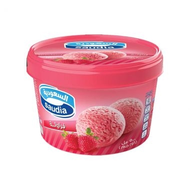 السعودية ايس كريم فراولة 500مل