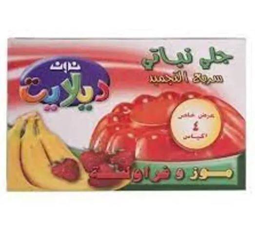 Noon Jelly Veg Straw&banana De 4X85 GR