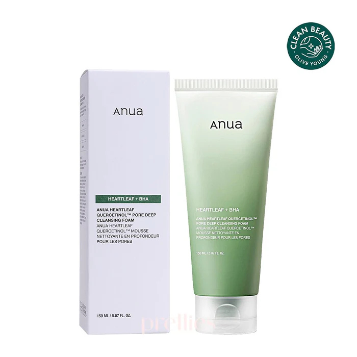Anua - Heartleaf Quercetinol Pore Deep Cleansing Foamغسول نبتة القلب الرغوي -