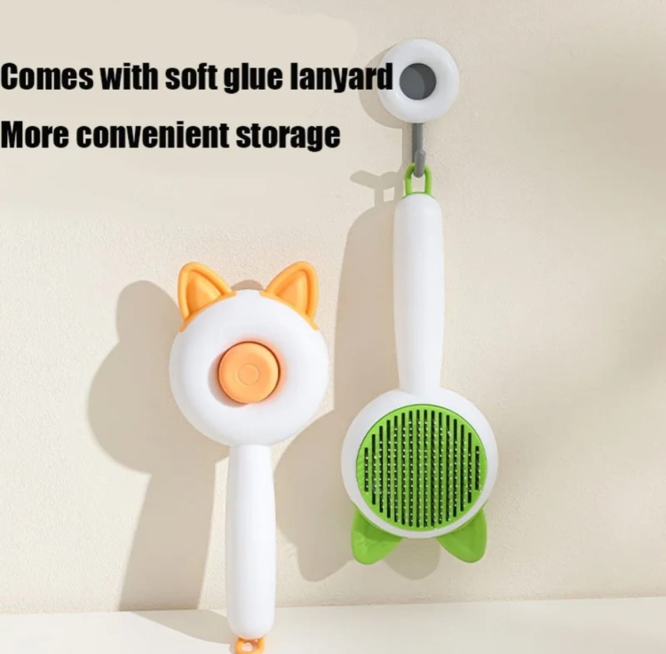 مشط شعر الحيوانات الأليفة بتصميم أذن قطة