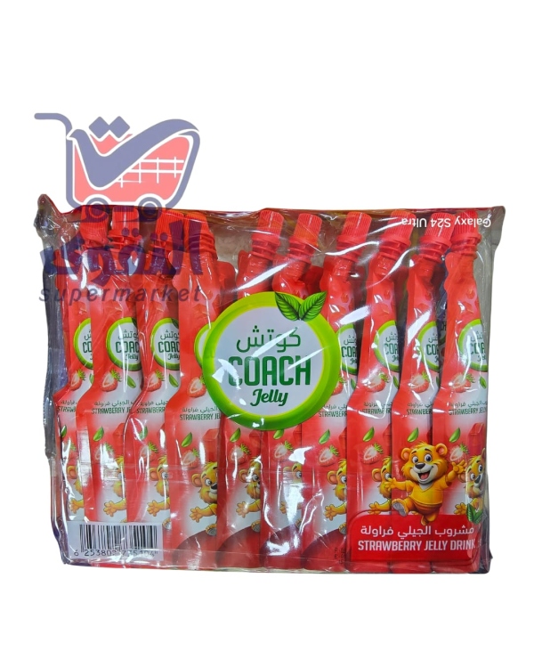 كوتش مشروب جلي فراولة120مل*10