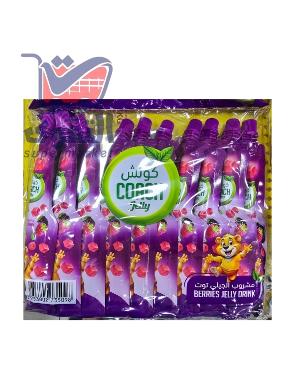 كوتش شراب جلي توت 120مل*10