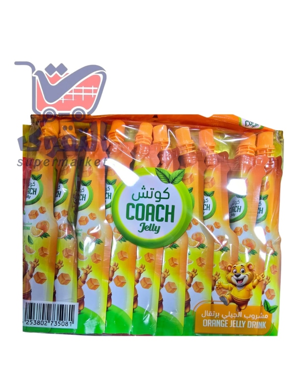 كوتش مشروب جلي برتقال120مل*10
