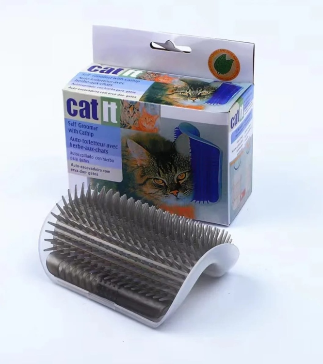 هذا المنتج هو أداة عناية ذاتية للقطط مصممة لتوفير فرصة للقطط لفرك وتمشيط نفسها