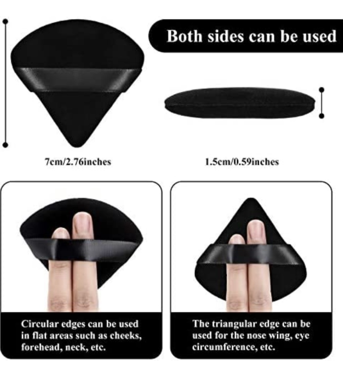 Makeup Tools, Powder Puff (2pcs)  اسفنجة تثبيت المكياج بالبودرة (قطعتين)
