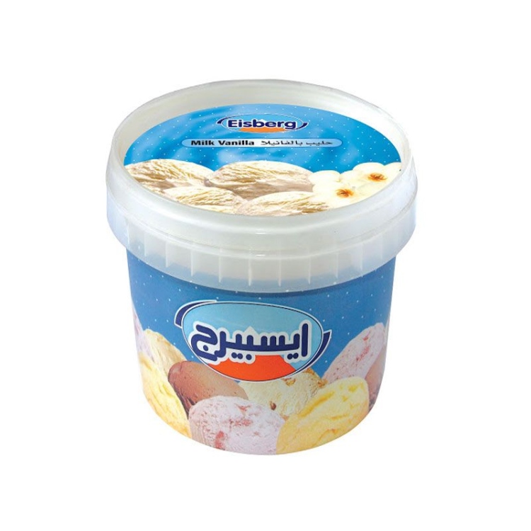آيسبيرغ آيسكريم نصف لتر عادي فانيلا